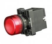 Лампа сигнальная в пластиковом корпусе LED 230В красная