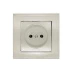 Розетка 1-м СП Бриллиант 16А IP20 без заземл. сл. кость UNIVersal 7948806