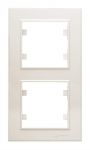Рамка 2-м Karea вертикал. крем. Makel 56010707