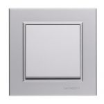 Выключатель 1-кл. СП Karea 10А IP20 сереб. Makel 56065001