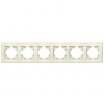 Рамка 6-м Афина универс. сл. кость (ivory) Universal A1043-I