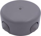 Коробка распределительная 110мм (4 кабельных ввода в комплекте) пластик титан Bironi B1-522-26-K