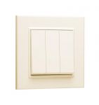 Выключатель 3 клав. 1 вход 3 выхода KAREA крем Makel 56010091