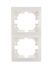 Рамка 2-м Mira вертикал. бел. LEZARD 701-0200-152