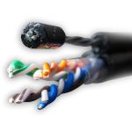 Кабель витая пара F/UTP кат.5e 4х2х24AWG solid CU PE OUTDOOR Standart трос черн. 305м (м) SUPRLAN 01-1026 Кабель витая пара F/UTP кат.5e 4х2х24AWG solid CU PE OUTDOOR Standart трос черн. 305м (м) SUPRLAN 01-1026