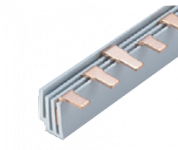 Соединительная шина трехполюсная штыревая (PIN) до 63А 6х1,8мм (10 кв. мм) длина 12модулей