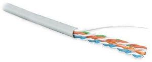 Кабель витая пара U/UTP кат.5E 4х2х24AWG solid PVC UUTP4-C5E-S24-IN-PVC-GY-305 сер. (м) Hyperline 41903 Кабель витая пара U/UTP кат.5E 4х2х24AWG solid PVC UUTP4-C5E-S24-IN-PVC-GY-305 сер. (м) Hyperline 41903