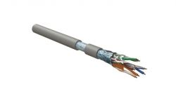 Кабель витая пара F/UTP кат.5E 4х2х24AWG solid LSZH FUTP4-C5E-S24-IN-LSZH-GY-305 сер. (уп.305м) Hyperline 45788 Кабель витая пара F/UTP кат.5E 4х2х24AWG solid LSZH FUTP4-C5E-S24-IN-LSZH-GY-305 сер. (уп.305м) Hyperline 45788