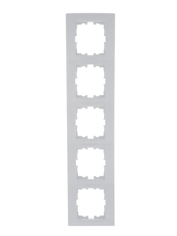 Рамка 5-м Karina горизонт. бел. LEZARD 707-0200-150