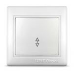 Переключатель проходной 1-кл. СП Севиль 10А IP20 бел. UNIVersal С0025