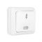 Переключатель проходной 1-кл. ОП Олимп 10А IP20 с подсветкой бел. UNIVersal О0125