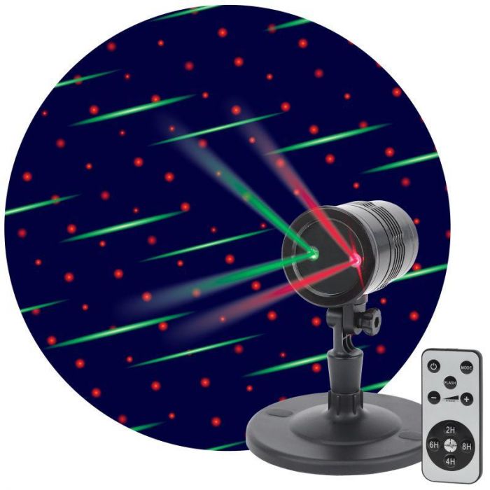 Проектор Laser Метеоритный дождь мультирежим 2 цвета 220В IP44 ENIOP-01 ЭРА Б0041642