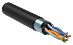 Кабель витая пара F/UTP кат.5E 4х2х24AWG solid CU LDPE Outdoor черн. (м) GENERICA BC3-C5E04-339-305-G Кабель витая пара F/UTP кат.5E 4х2х24AWG solid CU LDPE Outdoor черн. (м) GENERICA BC3-C5E04-339-305-G