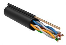 Кабель витая пара F/UTP кат.5E 4х2х24AWG solid CU LDPE Outdoor трос черн. (м) GENERICA BC3-C5E04-359-305-G Кабель витая пара F/UTP кат.5E 4х2х24AWG solid CU LDPE Outdoor трос черн. (м) GENERICA BC3-C5E04-359-305-G