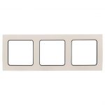 Рамка 3-м Стокгольм бел. с линией цвета черн. PROxima EKF EZM-G-304-20