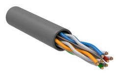 Кабель витая пара U/UTP кат.6 4х2х23AWG solid CU LSZH сер. (м) ITK LC1-C604-121 Кабель витая пара U/UTP кат.6 4х2х23AWG solid CU LSZH сер. (м) ITK LC1-C604-121