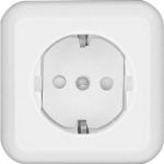 Розетка 1-м ОП Прима 16А IP20 250В с заземл. защ. шторки бел. (опт. упак.) SchE RA16-003-1-B