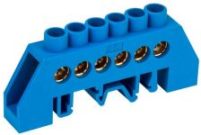 Шина нулевая в комб. DIN-изол. "Стойка" ШНИ-8х12-6-КС-С IEK YNN10-812-6DP-K07 Шина нулевая в комб. DIN-изол. "Стойка" ШНИ-8х12-6-КС-С IEK YNN10-812-6DP-K07